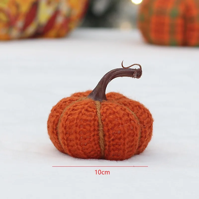 Thanksgiving Christmas Halloween Cozy Fall Decorations Simulated Pumpkin Pillow knit Pillow 3D Pumpkin Shaped throw Pillow