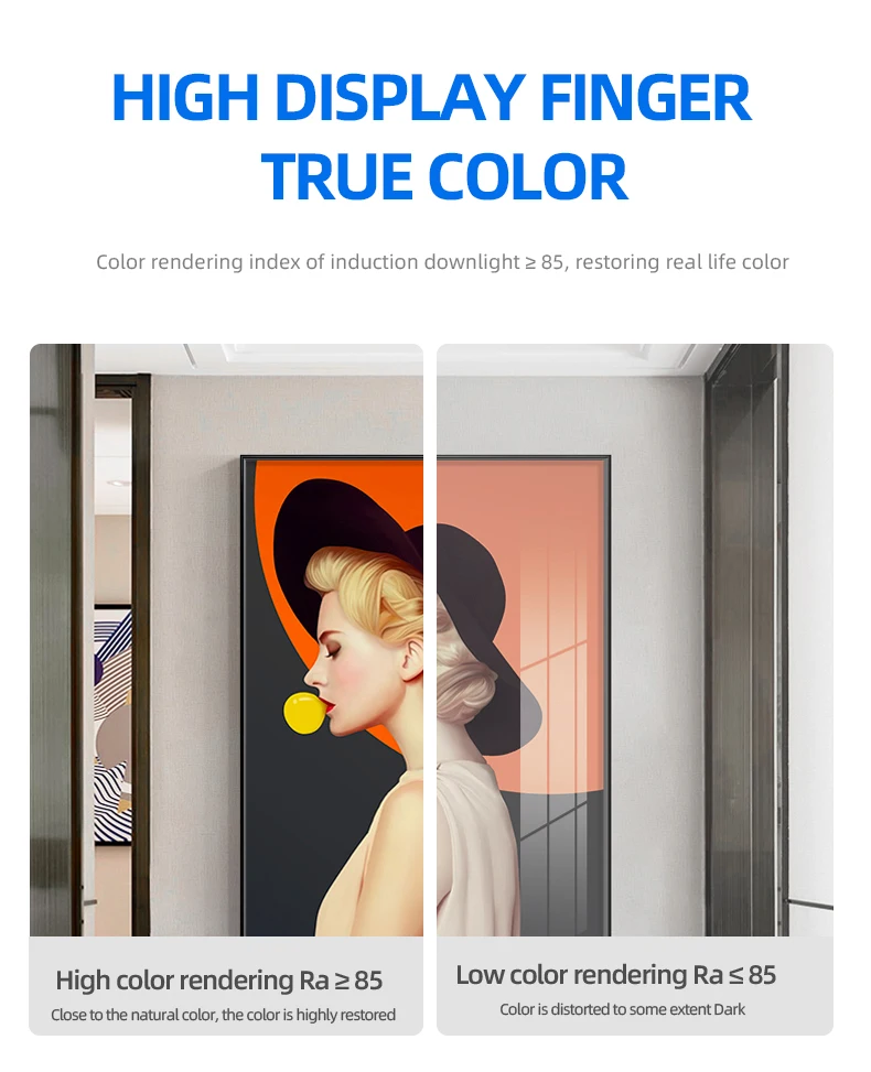 High Quality Indoor Night Motion Radar Sensor Down Light Human Body Infrared Induction Down Lights