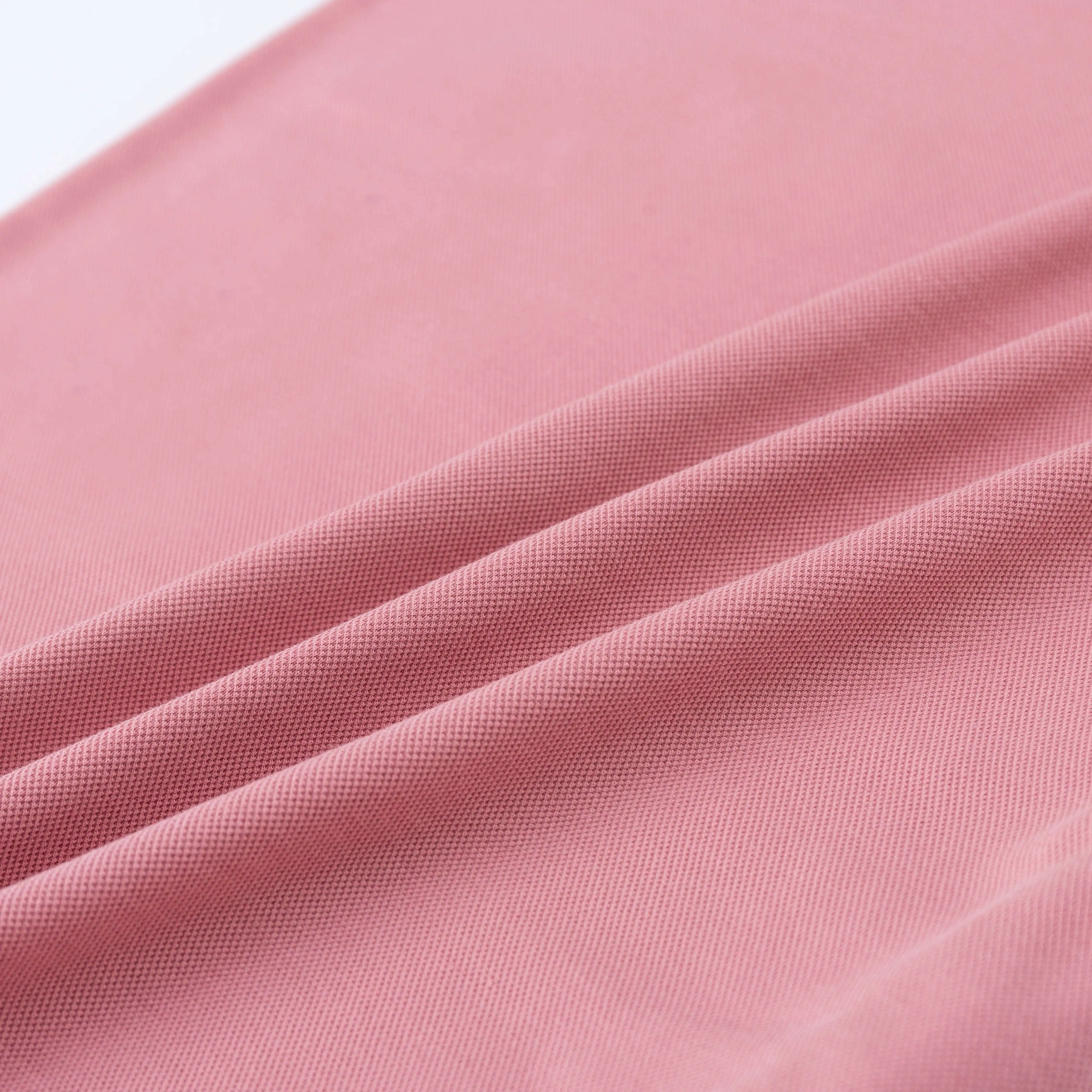 Wholesale Clothes 240gsm Material Fabric Mesh Back Brushed Knitted 65% cotton 35% polyester Garment Cotton Fabric