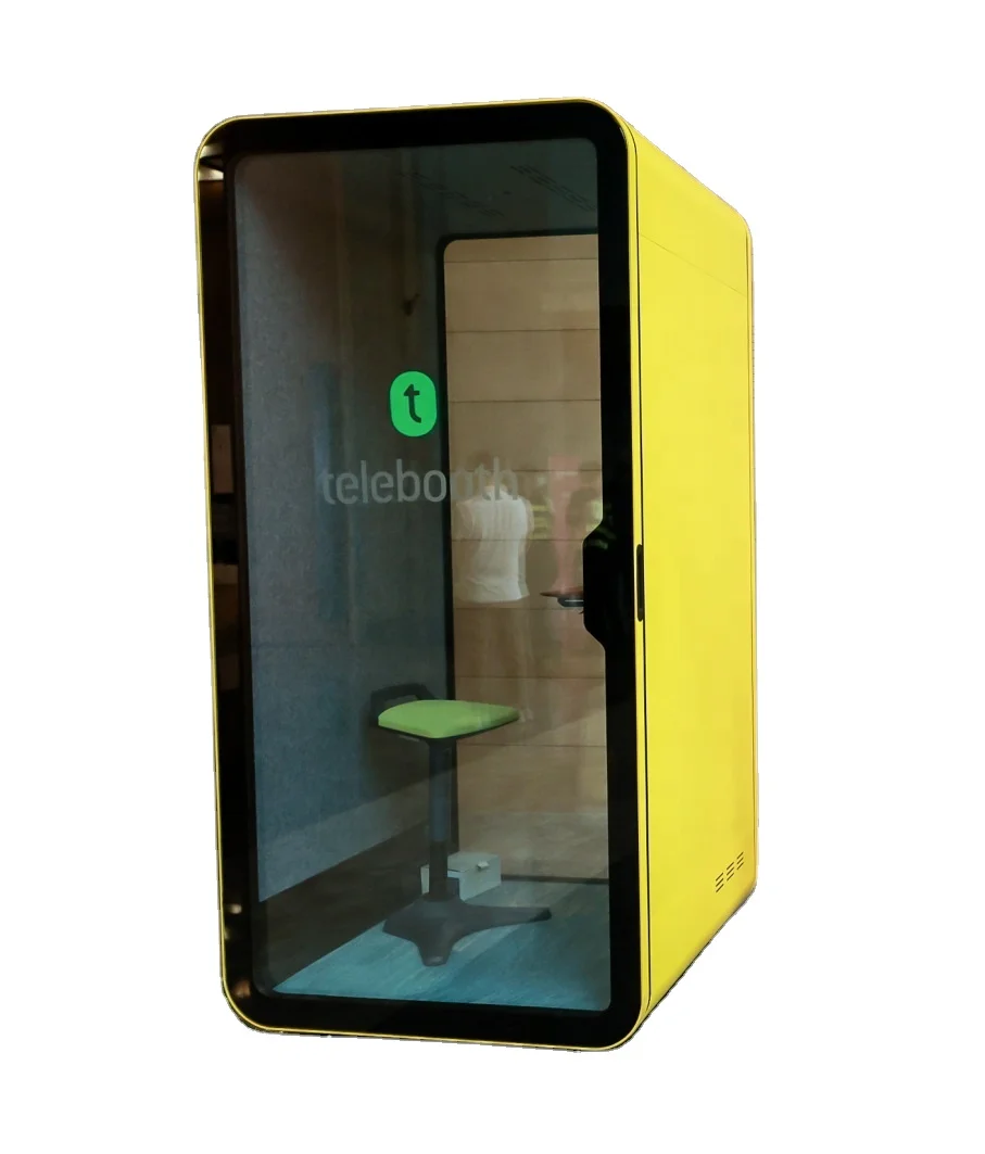 Telebooth single phone box office privacy calling phone booth  noise dividers office pod customized soundproof work pod