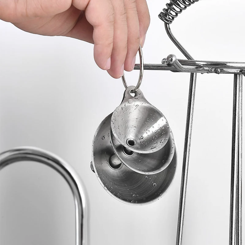 3pcs Set piston funnel stainless steel mini funnel with cheap price and high quality