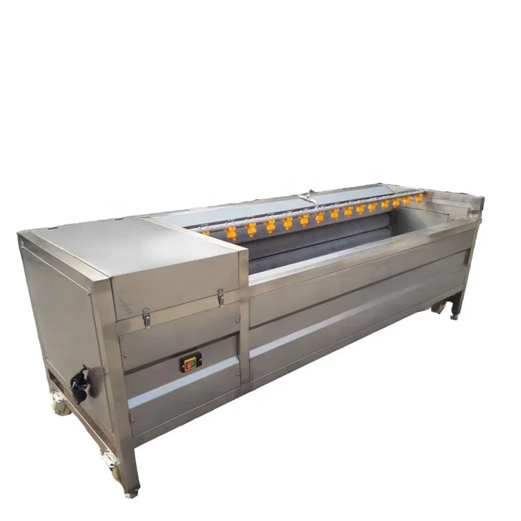 Industrial small Carrot ginger peeling machine sweet potato washing and peeling machine Brush cleaning peeling machine price