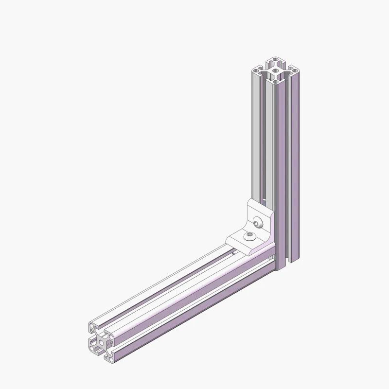 6002  2 hole inside 90 degree  corner bracket 30series L shape bracket part nice cnc connector for aluminium profile 3030