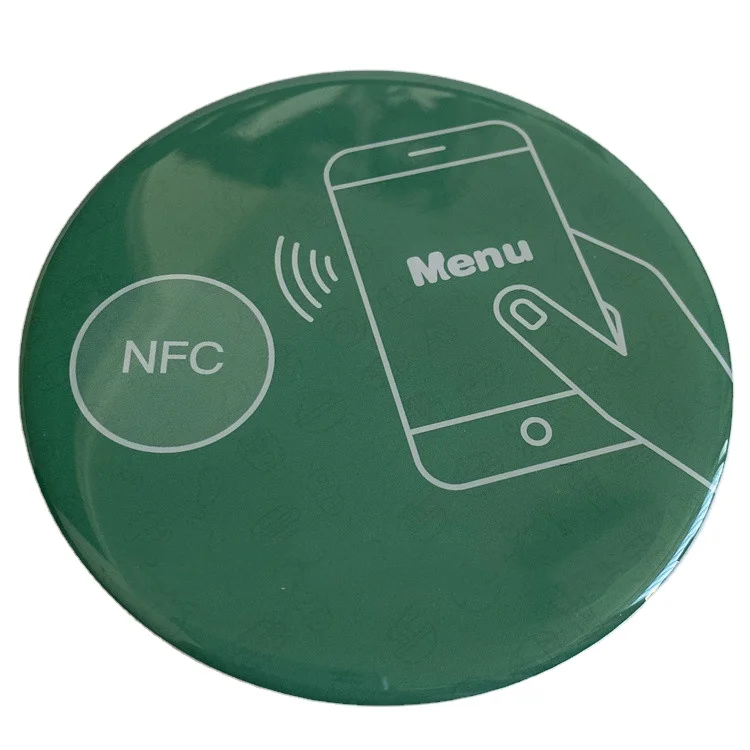 90mm 100mm Large Nfc Sticker Tag Epoxy For Menu Payment