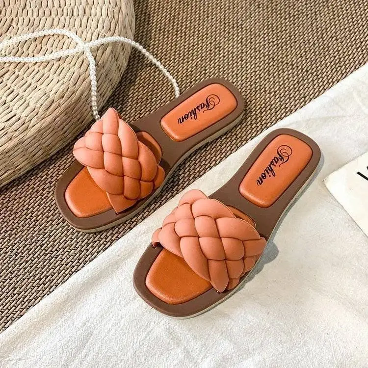 Outdoor Flat Sandals Slides Oem Custom Wholesale Fashion Stylish Women Lady Girls PVC Summer Shoes Summer Slippers Customer OEM