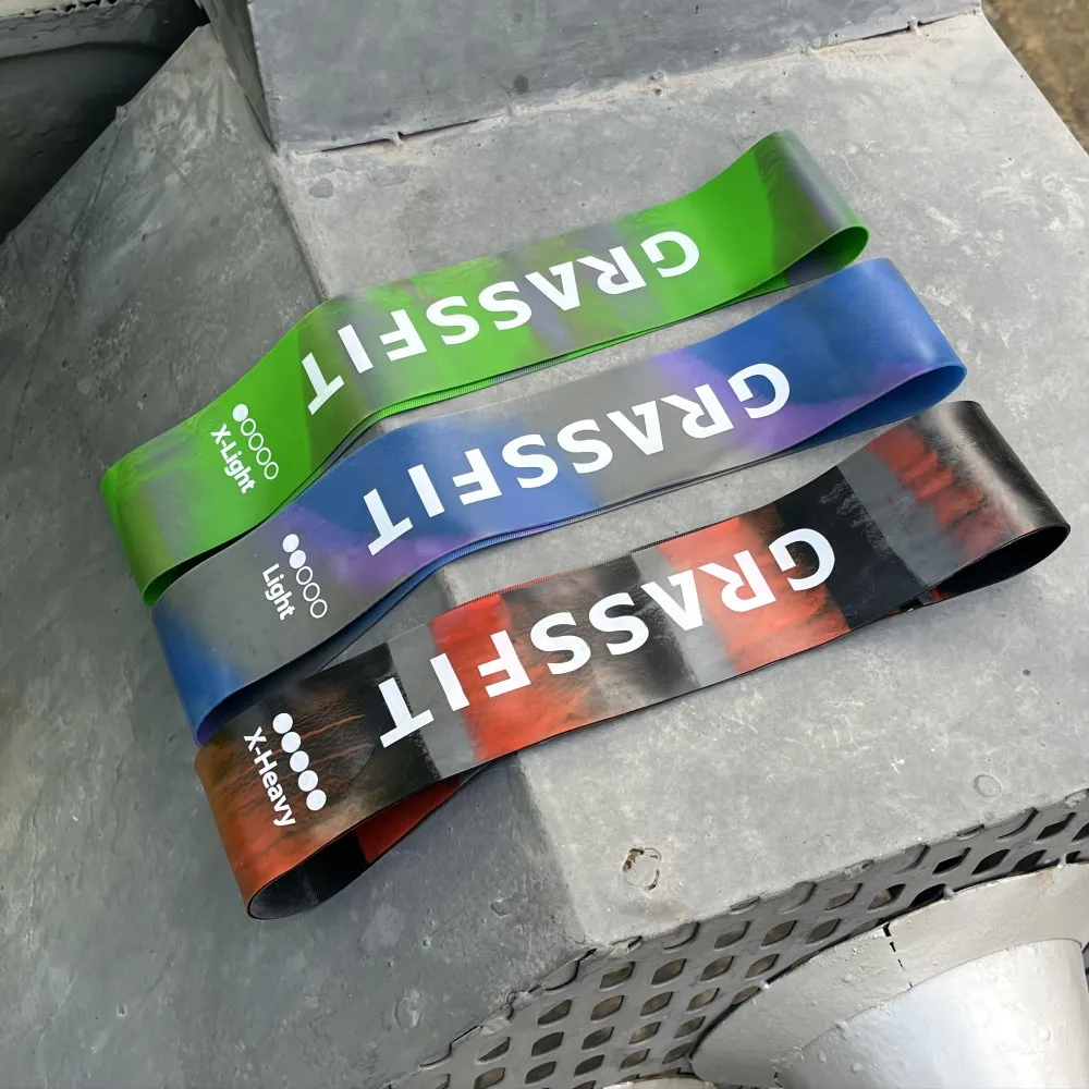 100% Natural latex modified rubber latex-free Resistance Band Elastic Bands home gym fitness resistance loop exercise bands set