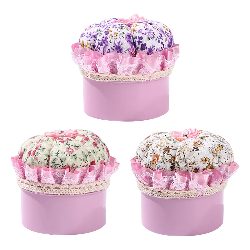 Pincushion Sewing Needle Container Holder Mat Pad Needlework Tool Tin Organizer DIY Handcraft Sewing Box Pin Cushion