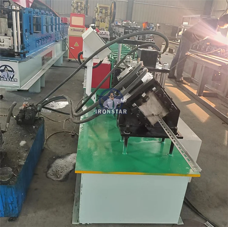 Din Rail Channel Roll Forming Machine For Electric Mountable Rail Distribution Box Mounting