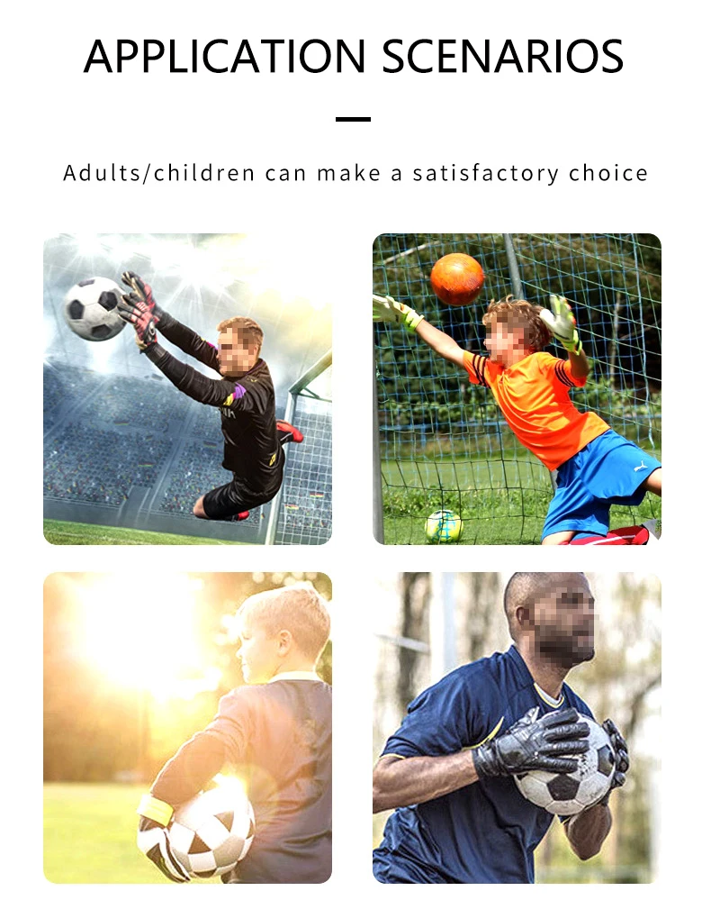 NQ SPORTS Best-Goalkeeper-Gloves Latex Sports Breathable Goalkeeper Football Glove With Buckle Anti-slip And Anti-fall