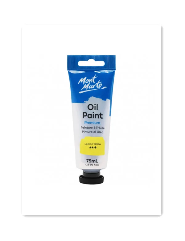 Mont Marte Oil Paint 75ml   Lemon Yellow