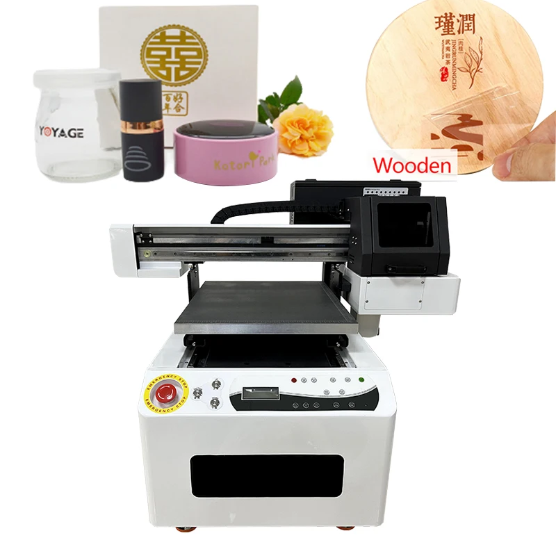 Manufacturer 4050 multifunction uv flatbed Printer with xp600 I1600 I3200 printhead for Glass Mug Bottle Phone Case printing