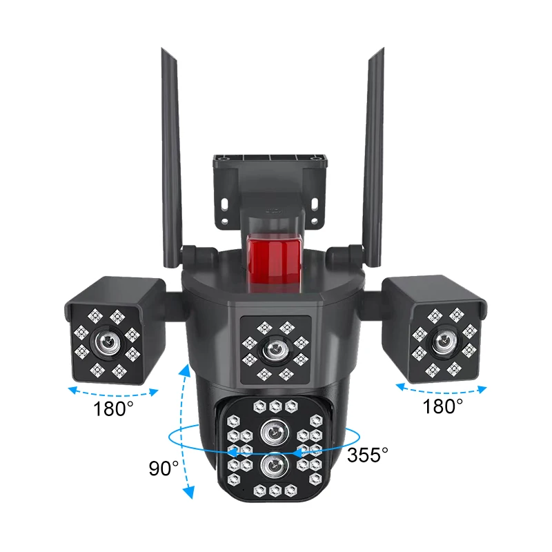 Yoosee 9mp 3 lens 3 views wireless cctv camera network  WIFI Security Camera  outdoor PTZ 360 IP Camera