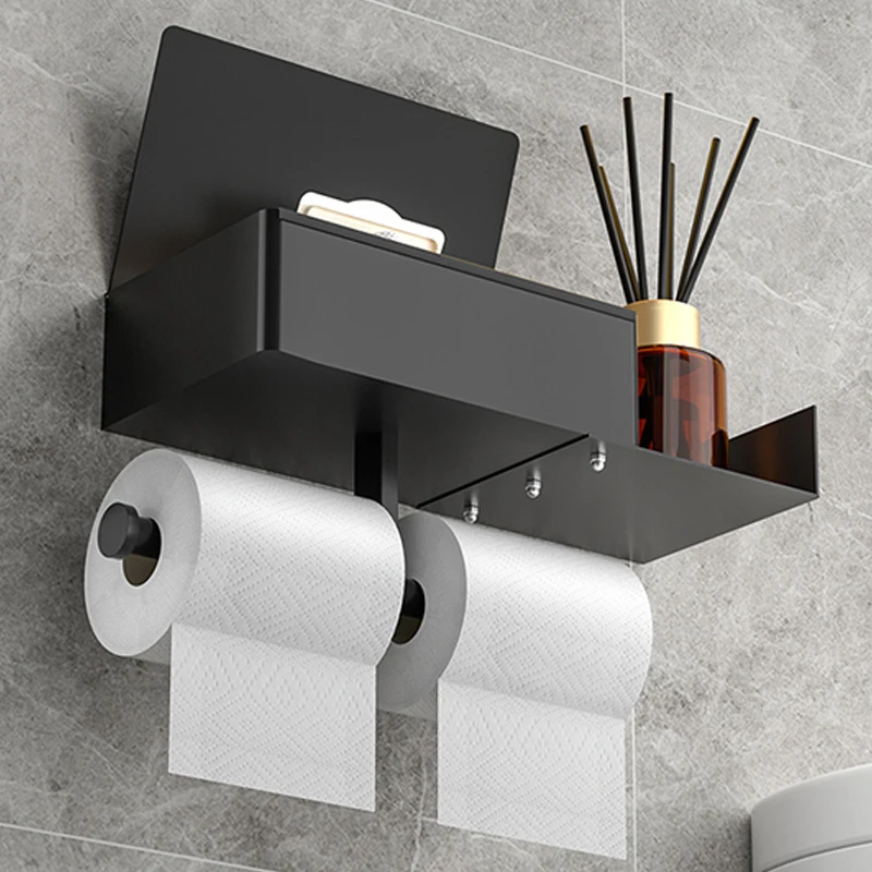 China Wholesale Multifunctional Bathroom Accessories Paper Towel Roll Holder Practical Tissue Dispenser