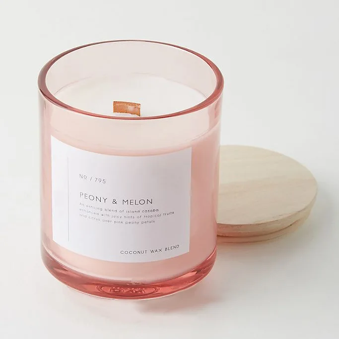 Recyclable Frosted Glass Candle Jar with Box and Lid 8oz Candle Jar with Lid