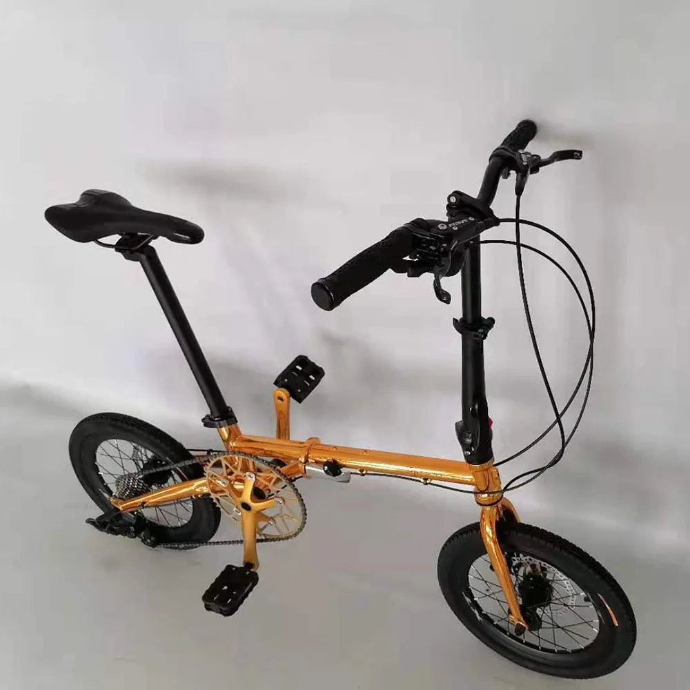 20 дюймов Углеродистая стальная рама складной велосипед с переменной скоростью двойной дисковый тормоз горный велосипед