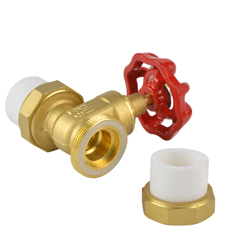 DN15-DN50 Female Brass Gate Valve Ppr Manual Lift Brass Gate Valve For Water Supply System