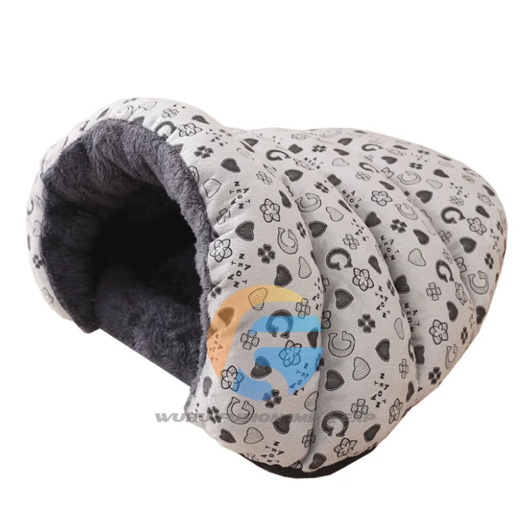  Pet Supplies Thickened Warm Cat Kennel Deep Sleep Sleeping Bag Semi-closed Autumn And Winter Indoor Bed