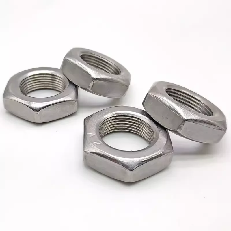 Standard M10 Q235 Mild Steel C1035 10B21 C 1045 Precision Hexagon Thin Nuts Hex Flat Jam Nut GB /T 6172