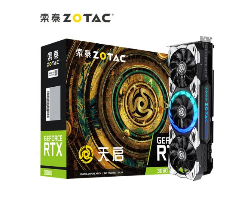 Zotac 3060 Ti 3070 3080 8gb 12gb 24gb Gddr6 new Gamming Graphics Card   non lhr