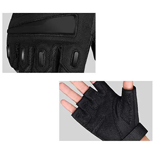 Brussels sports Cycling Gloves Half Finger Gloves Outdoor Sports Gloves Shock Absorption and Wear Free Adjustment Wristband Red,