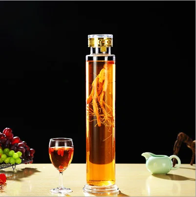 1L 2L storage make wine ginseng glass bottle