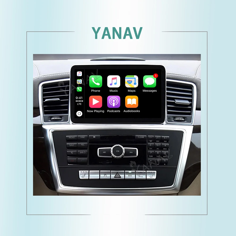8 + 256 ГБ Android Carplay авто радио GPS Навигация стерео автомобильный DVD-плеер для Mercedes Benz мл GL W166 X166 2012-2015