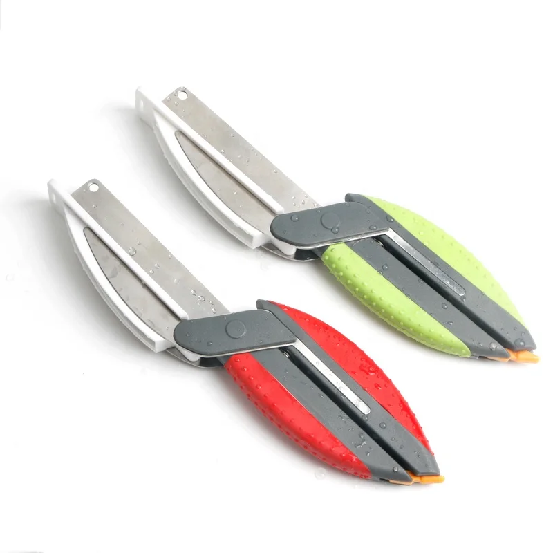 
OEM customized logo Yangjiang supplier multi-functional vegetables cutting kitchen shears 