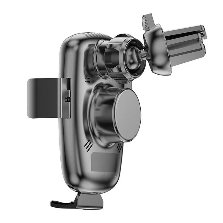 New Design  Airvent Clamp Mount Mobile Cell Smart Phone Holder Fast Quick Charging Car Chargers Wireless Charger Car Stand