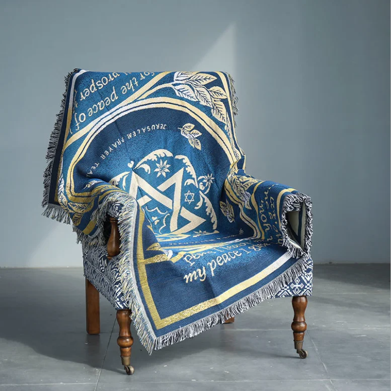 Profession Custom Woven Tapestry Throw blanket keeping Warm Soft Washing prayer mat