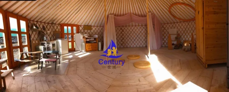 Diameter 6m Yurt Tent For 15 Person Tent Type Mongolian Yurt 4 Layers Mongolia Yurt Tent For Party