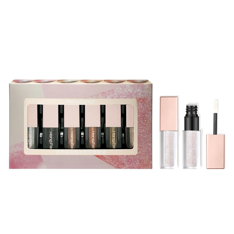 H6527A  Hot  Private Brand Factory High Light Glitter Liquid Multi -Color Single Cosmetic  Eyeshadow  glitter