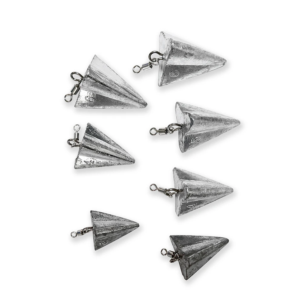Wholesale Triangle Fishing Tackles Swivel Casting Star  Fishing Weight Sinkers Saltwater Freshwater Fishing Gear Tackle