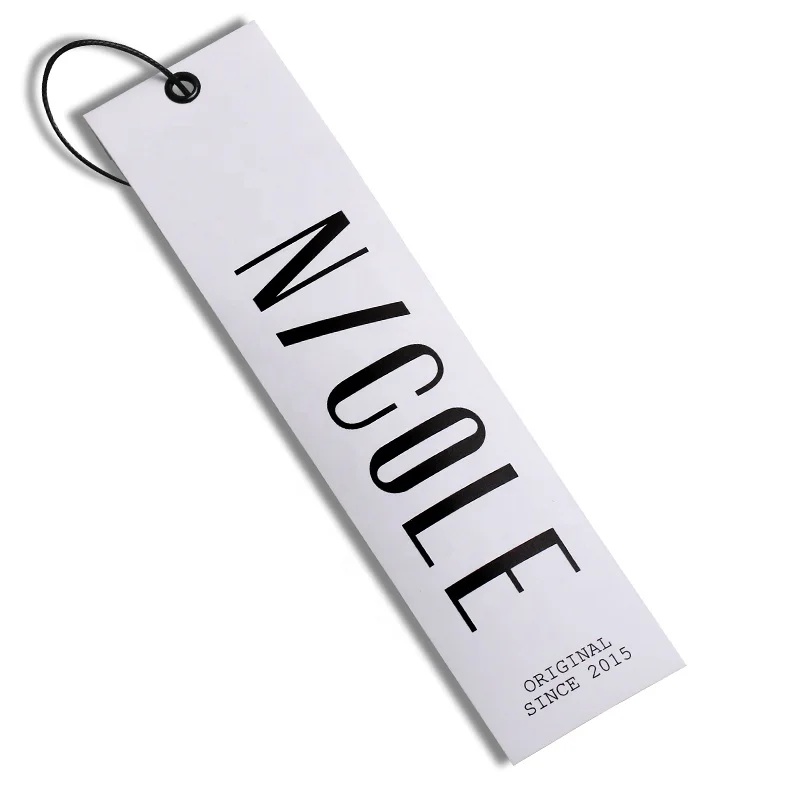 Luxury Recycled Garment Labels Swing Tags Clothes Label Hang Tags Special Cardboard Clothes Hangtags For Clothing Own Logo