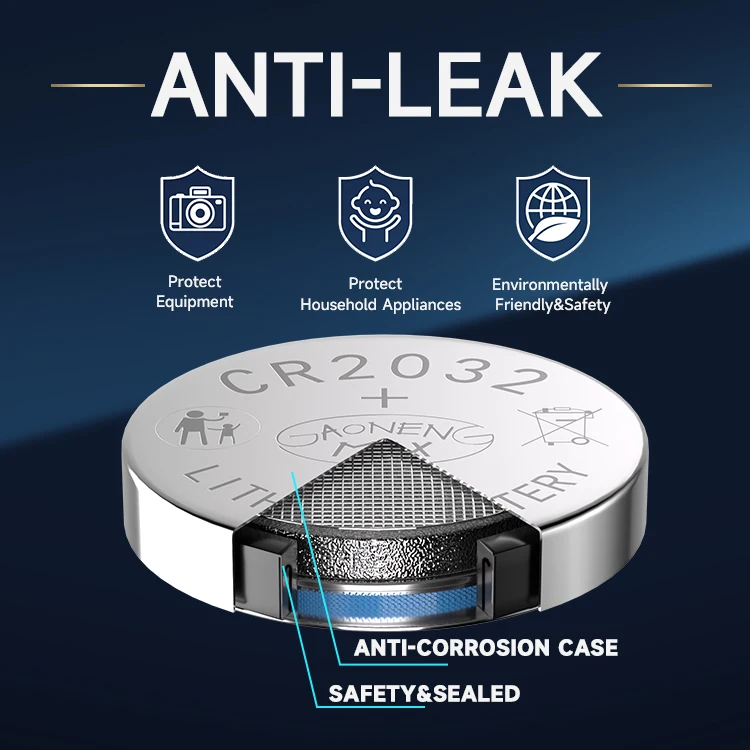 Wholesale gaonengmax 3V Li-ion Battery CR button cell battery CR2032 primary batteries