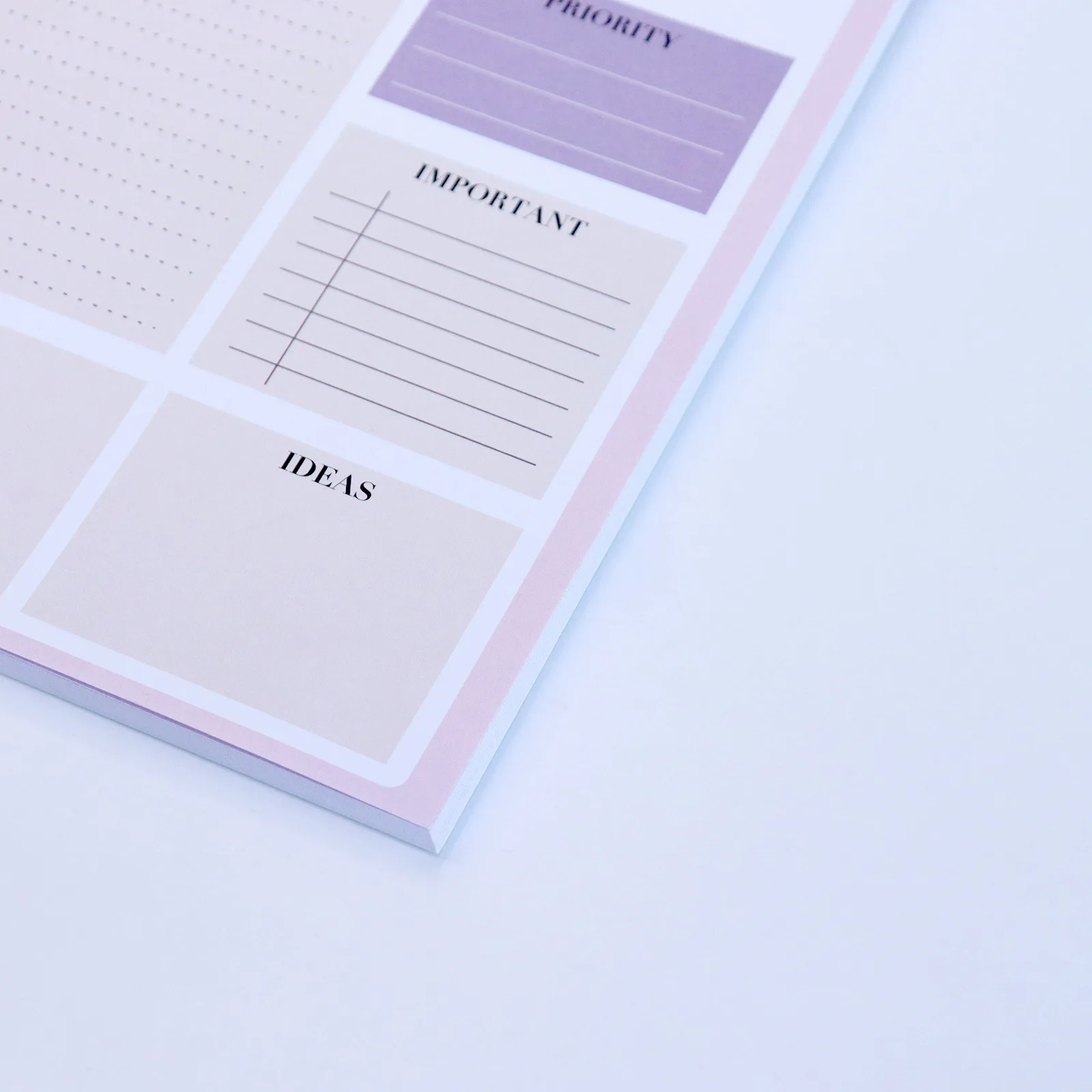 Hot Selling Wholesale To-do List Daily Weekly Planner Rip off Undated Journal Pad Print Notes Memo Pad