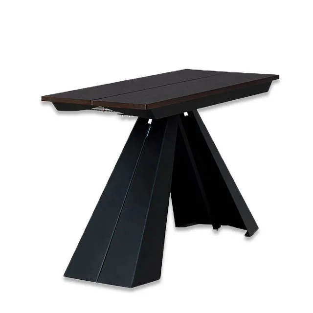 Nordic Classic Vintage Dining Room Furniture Wooden Extendable Dining Long Table For Event