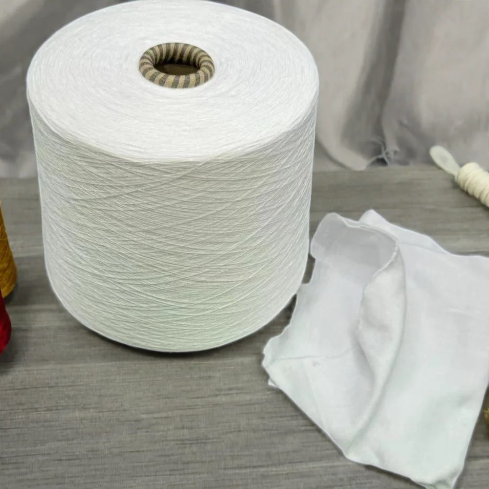 100% Virgin Polyester Yarn 32s Genre Durable and High Quality ring spun yarn