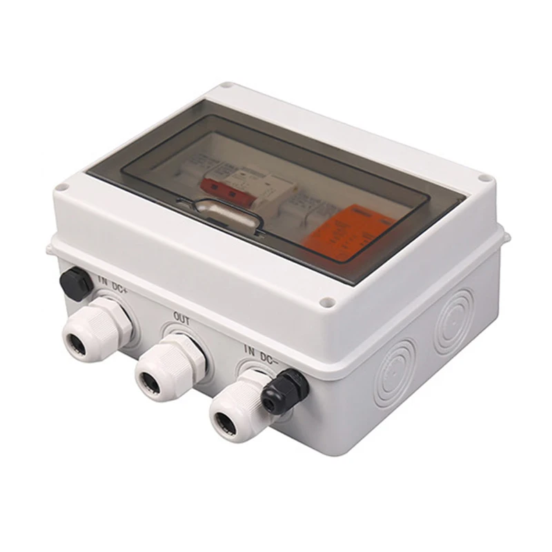 Customized 500V 1000V DC Solar Pv Combiner Box Circuit Breaker Box Solar Combiner Box 2 String 3 String 4 String
