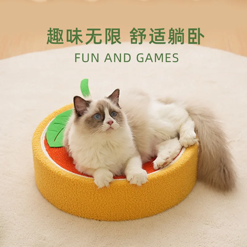 Cute Small Cat Nest Teddy Doghouse Cat Scratch Board Cat Toy