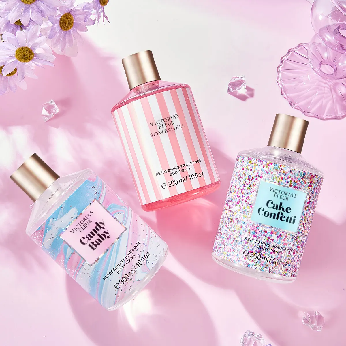 OEM Private Label Whitening Scent Body Wash Lightening Moisturizer Bathroom Shower Gel