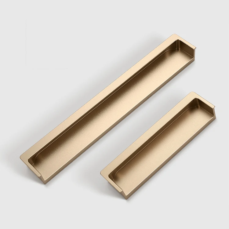Feyas Morandi Same Color Button Handle Skin Sense Slotted Recessed Cabinet Door Handle for Drawer Chest Cupboard Door Handles