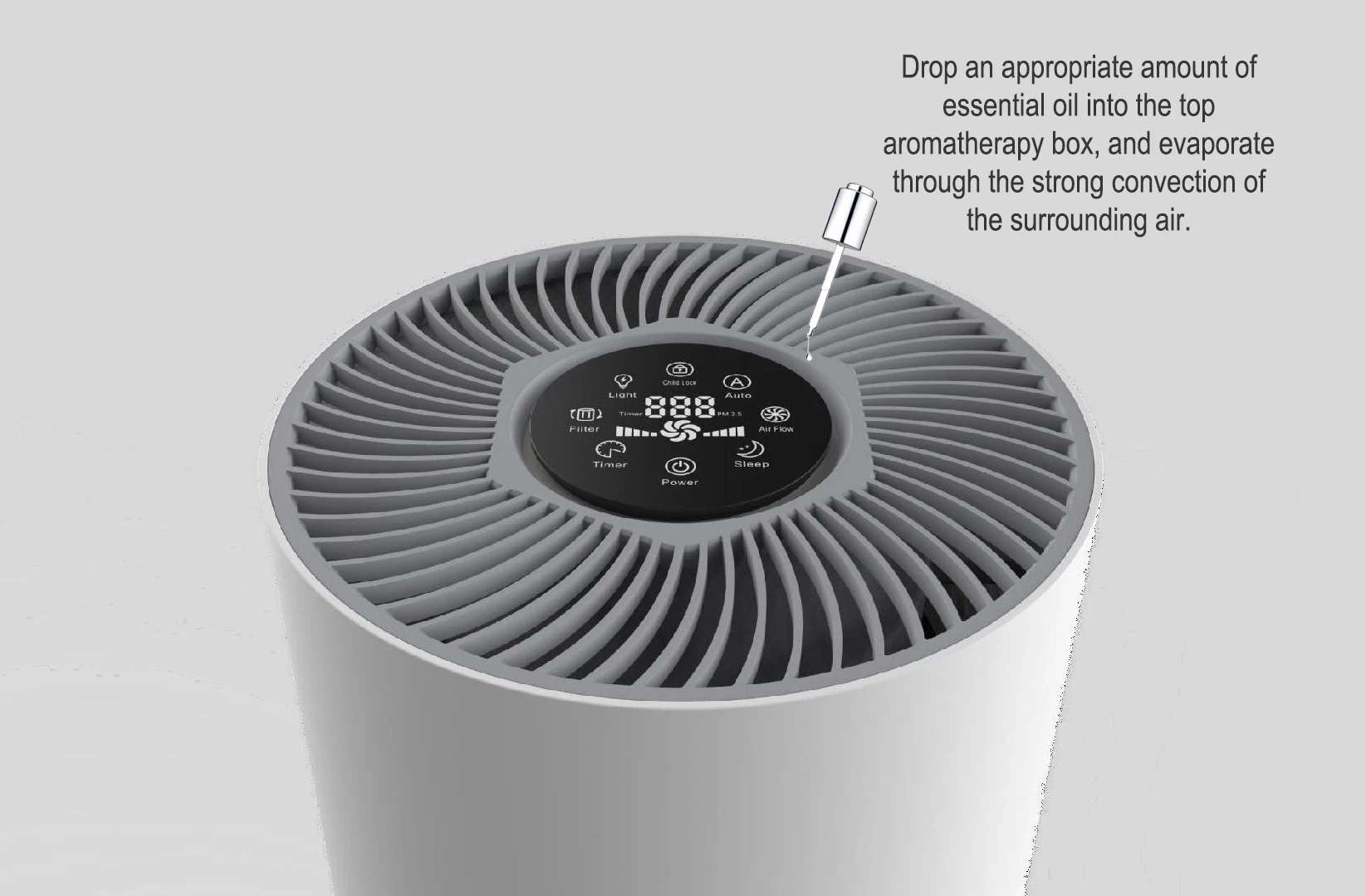 Portable Room Home Office Smart Touch Screen UVC Sterilizat Air Purifier Activated Carbon HEPA Filter UV Air Purifiers for Home