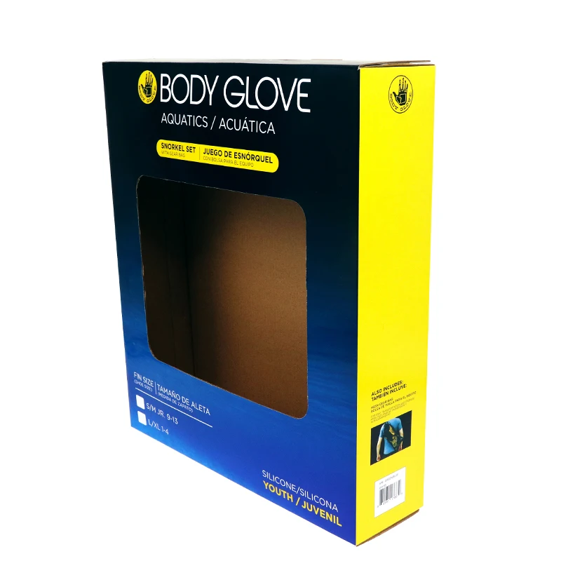 Подгонянные бумажные упаковывая коробки гофрированного картона коробка окна для перчатки