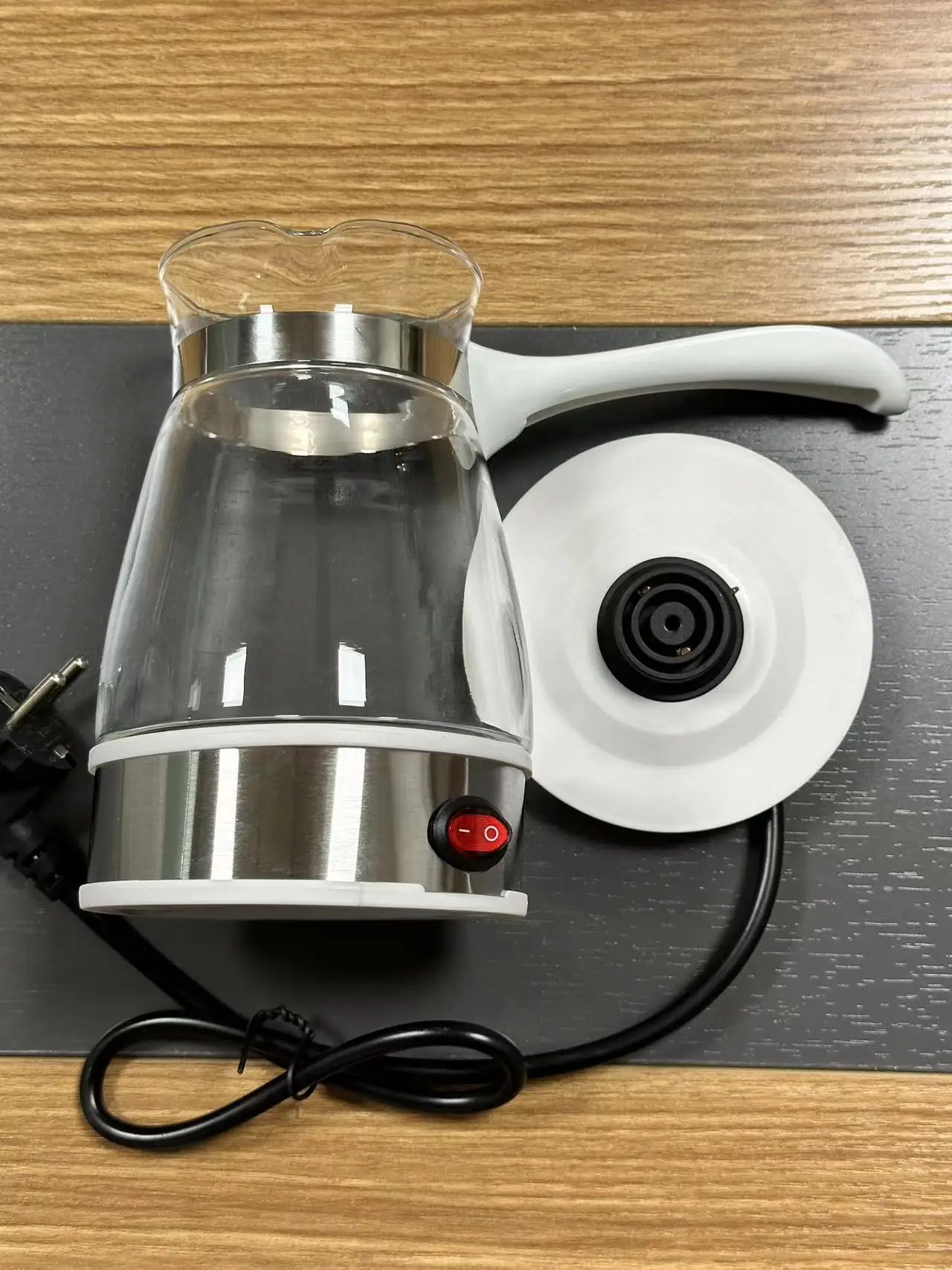 Coffee Warmer Glass Electric Turkish Coffee Maker Pot Glass Tea Pot