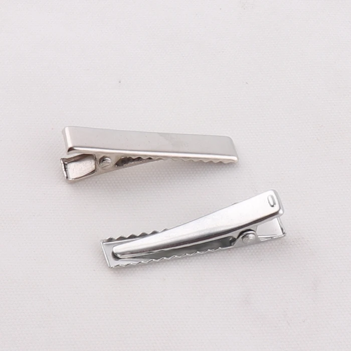 factory supply 35mm metal rectangle alligator hair clips for hair accessories