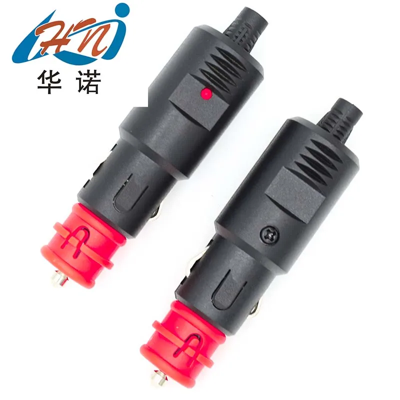 12V-24V Male Auto Car Cigars Cigarette Lighters Socket Plug Connector Volt car cigarette lighter adapter