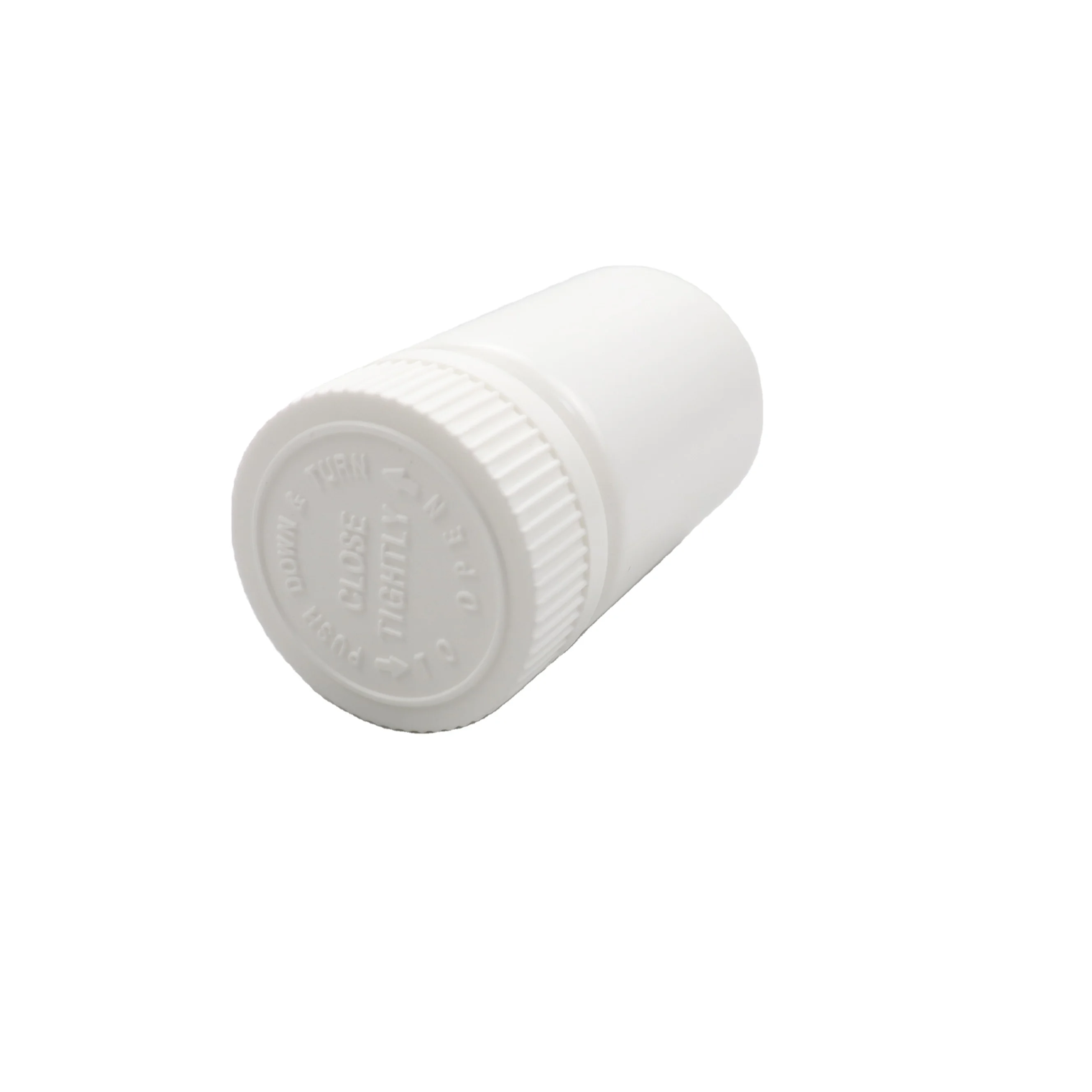 Round White HDPE Capsules Tablets Bottle 45ml 60ml 75ml 85ml Mini Healthy White Medical Medicine Plastic Empty Vitamin Pill Caps