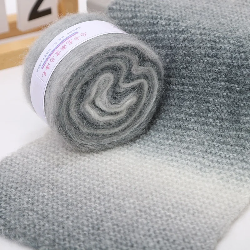 Gradient alpaca wool yarn mohair gradient wool yarn