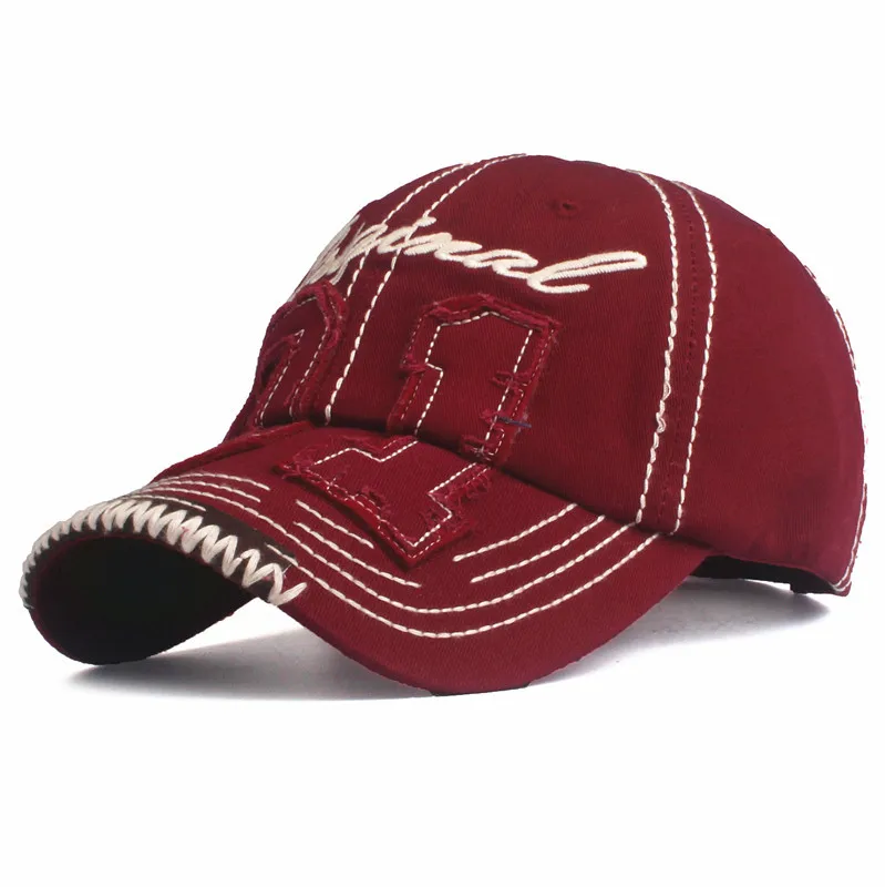 Fashion Washed Baseball Cap trucker hats Custom Embroidery Baseball Cap With Patch