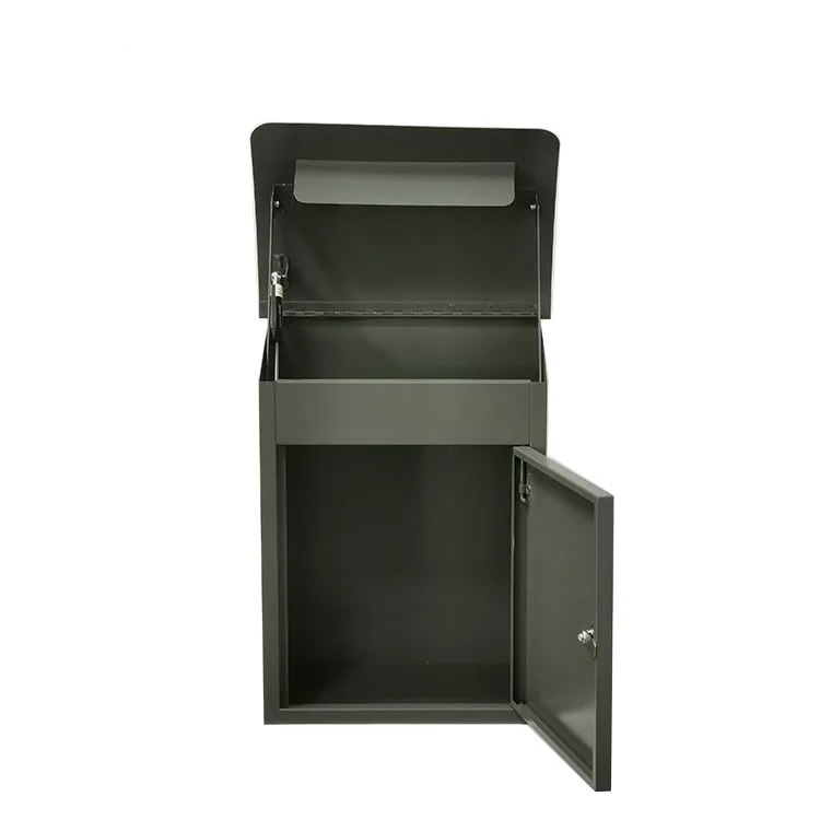 Manufacture Outdoor New Design  Wall Mounted Steel Waterproof Stainless Steel Metal Mail Letter Box